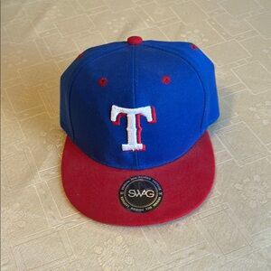 Like New Texas Rangers Baseball Team Blue & Red Unisex Baseball Cap